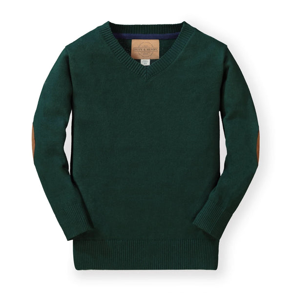 fine-gauge-v-neck-organic-sweater-with-elbow-patches-baby Hope & Henry - Sophia's StyleSweaters-1